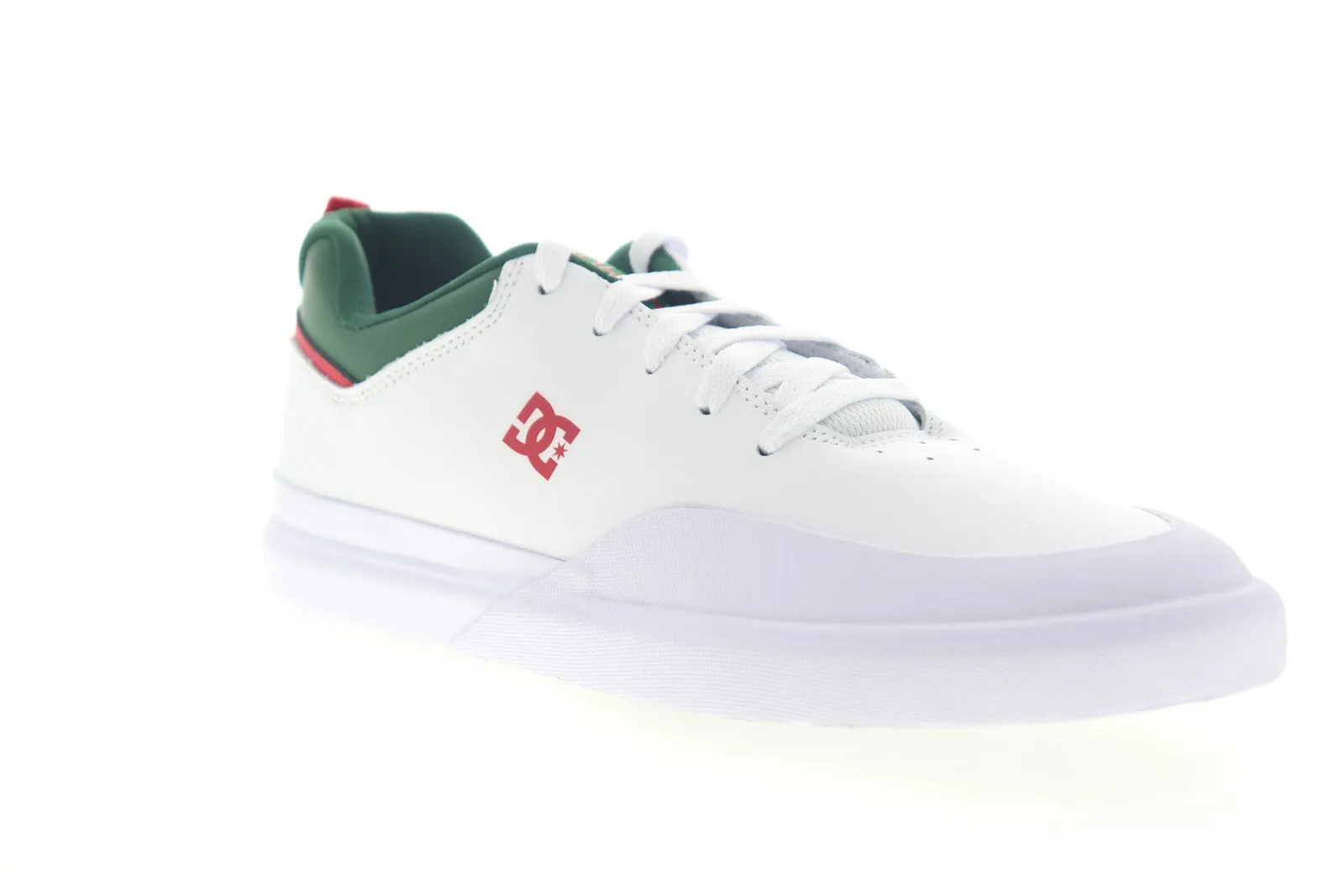 Mens White Leather Skate Sneakers - DC Infinite SE ADYS100558 - Low Top