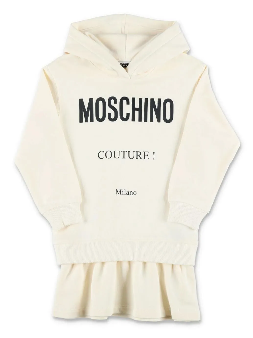 Moschino Couture Logo White Dress