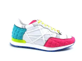 Mr. Big White Blue Pink Vintage Sneaker Running F05-OLD