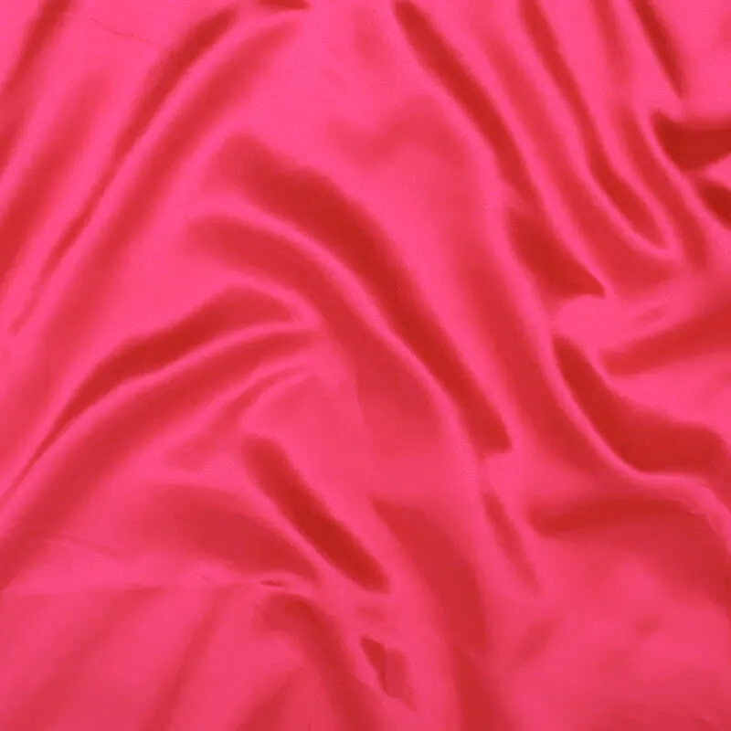 Neon Pink Satin Fabric