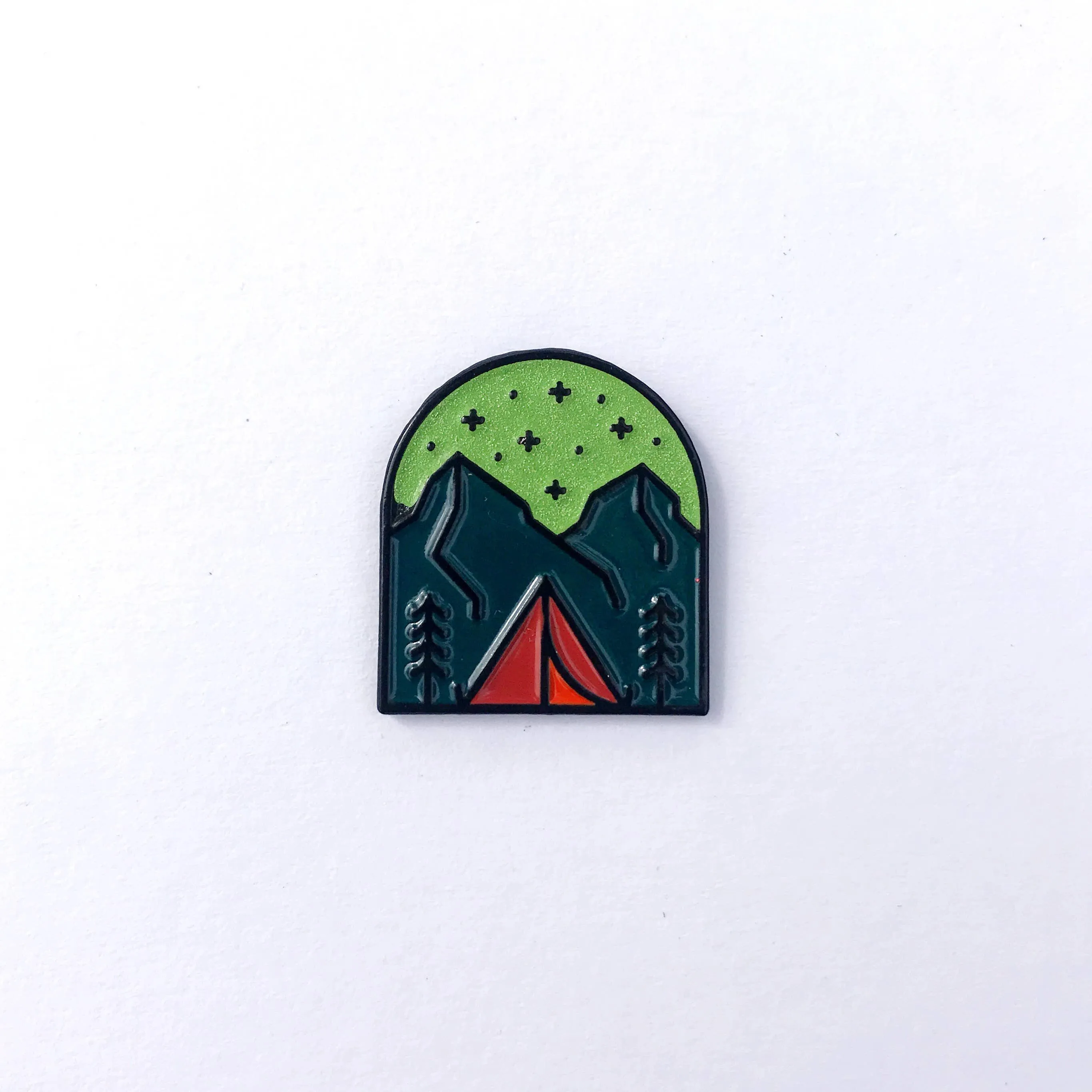 Night Camping Enamel Pin - Fell