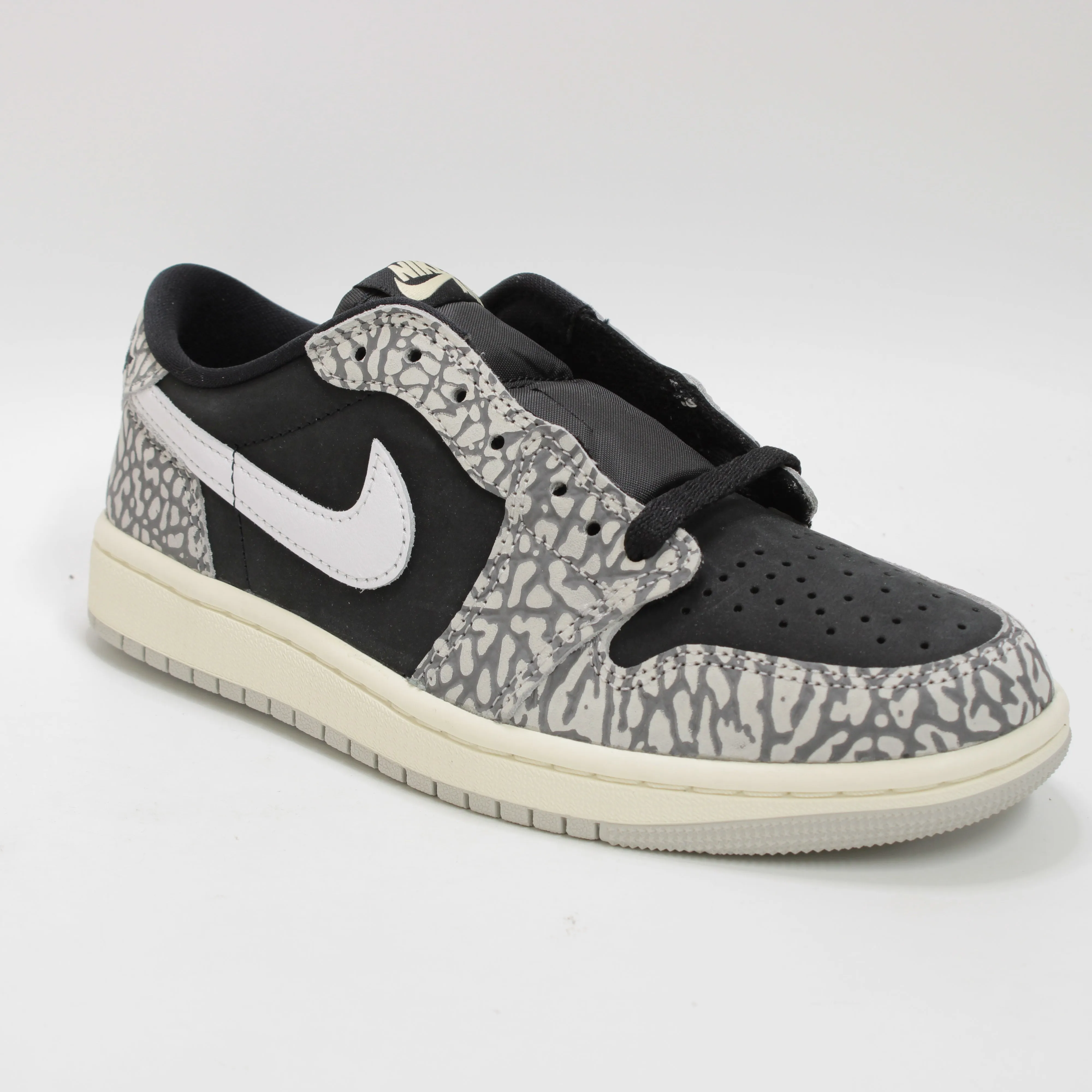 Nike Air Jordan 1 Low Black Muslin Tech Grey White