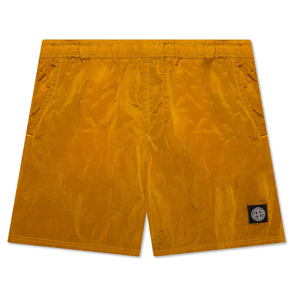 Nylon Metal Shorts Orange