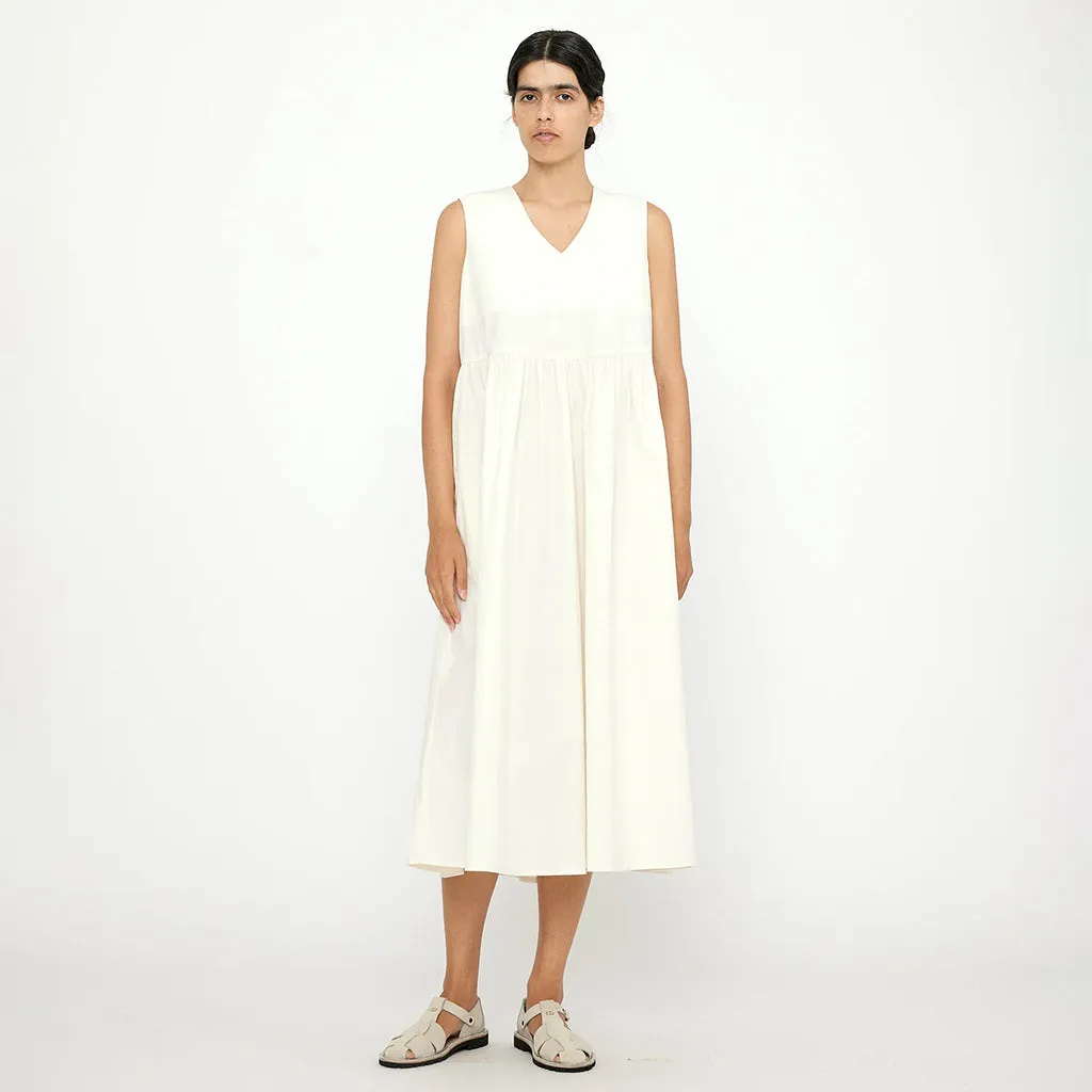 Off-White V-Neck Dress