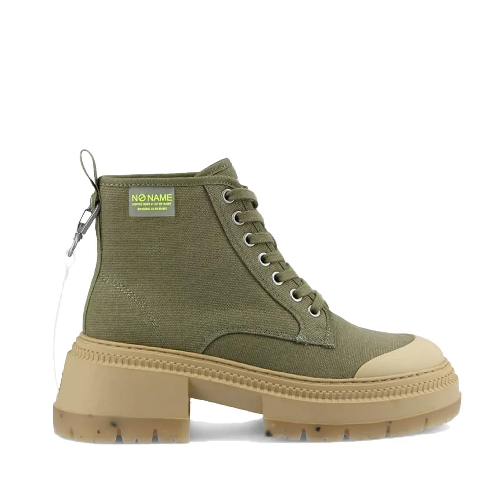 Olive Recycled Canvas Strong Boots