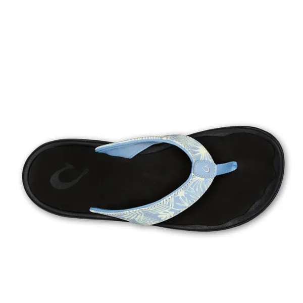 Olukai Women's Ohana Sandals in Pale Blue and Black