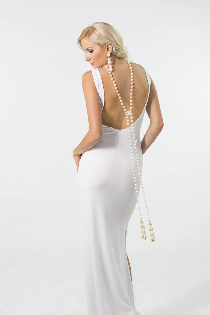 Open-back Fitted Dress