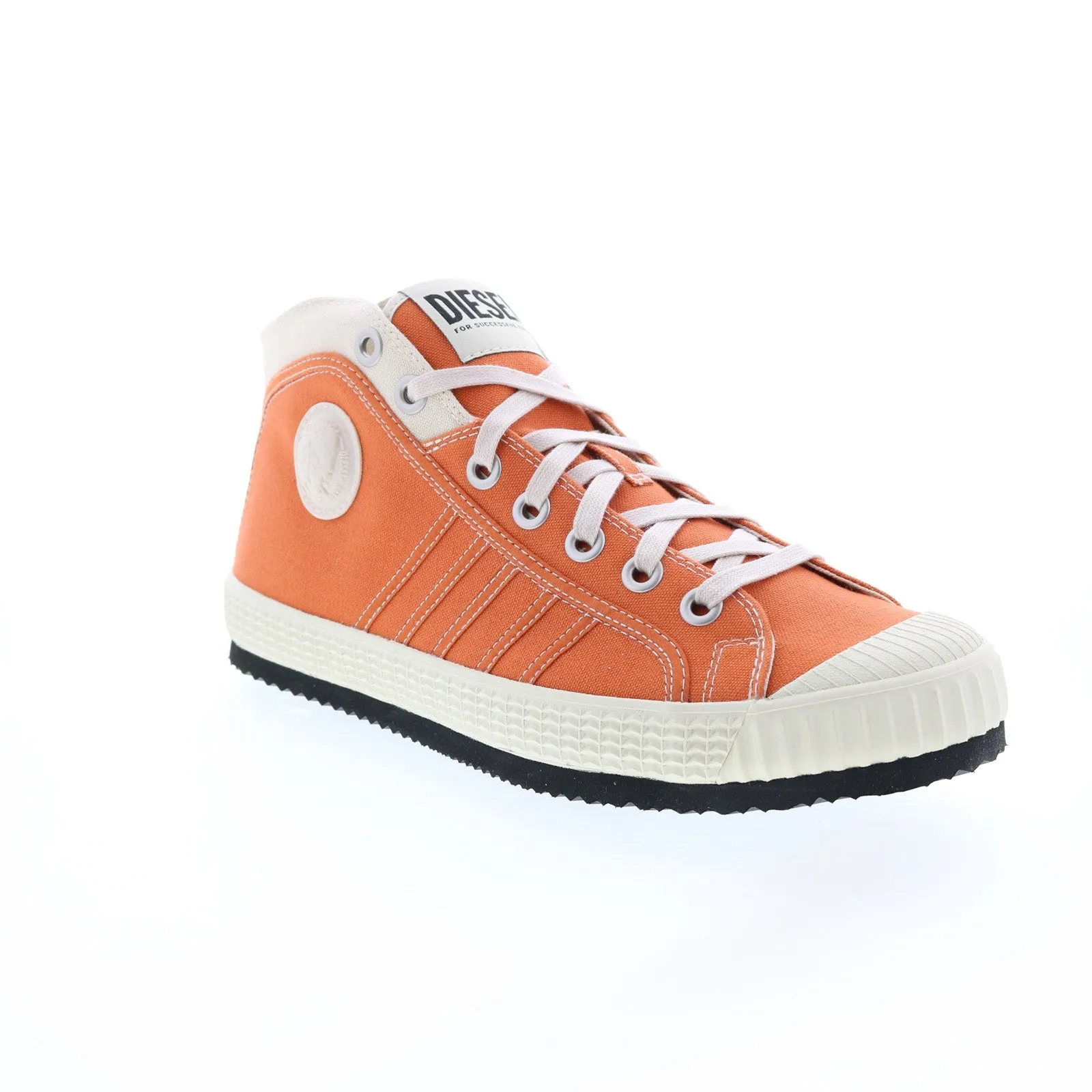 Orange Diesel S-Yuk & Net MC Canvas Lace Up Lifestyle Sneakers