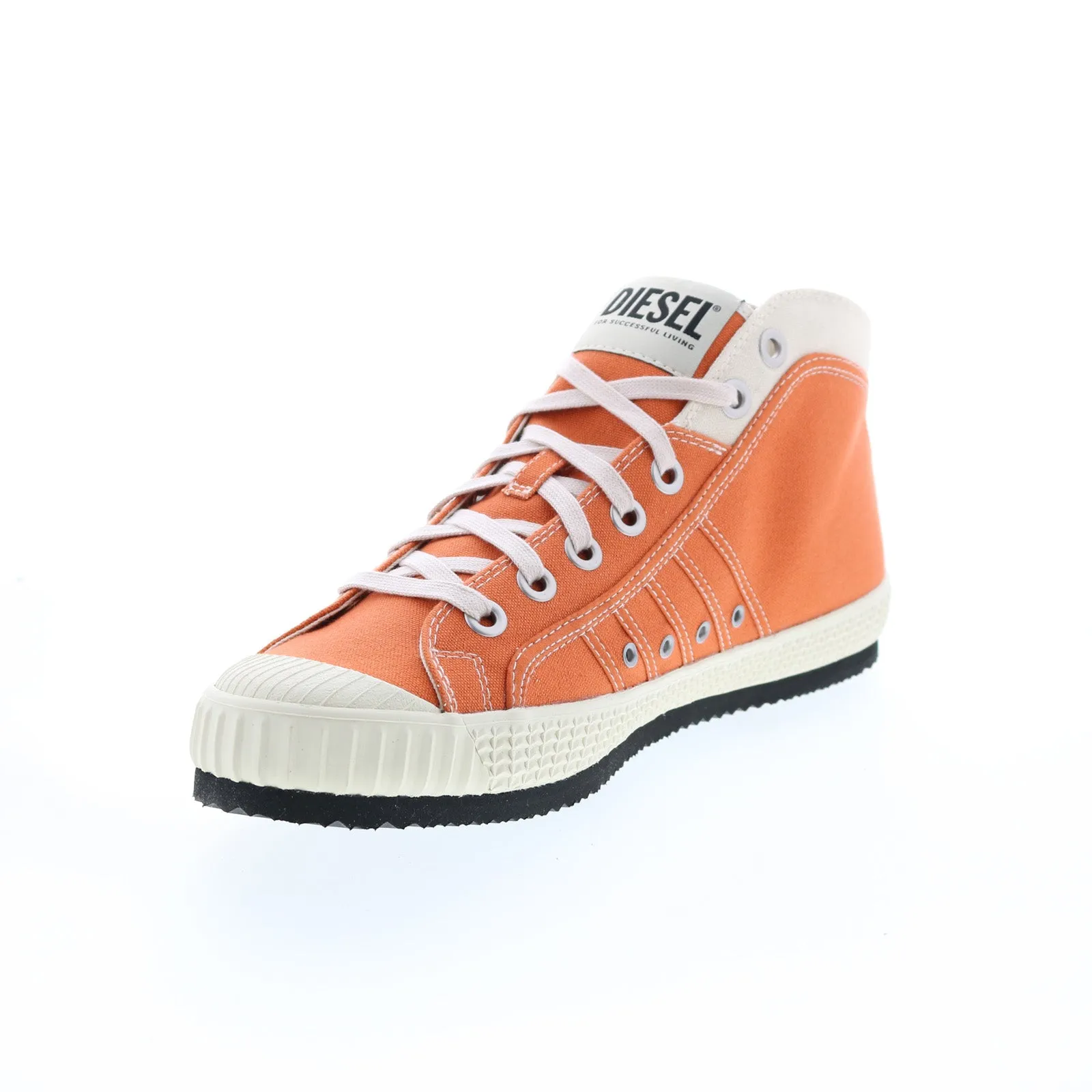 Orange Diesel S-Yuk & Net MC Canvas Lace Up Lifestyle Sneakers