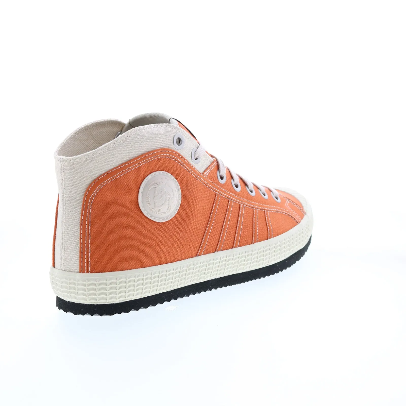 Orange Diesel S-Yuk & Net MC Canvas Lace Up Lifestyle Sneakers