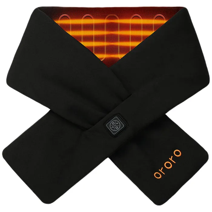 Ororo Black Heated Scarf 2.0 - Unisex Neutral