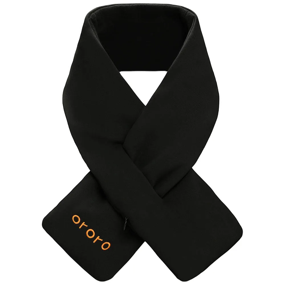 Ororo Black Heated Scarf 2.0 - Unisex Neutral