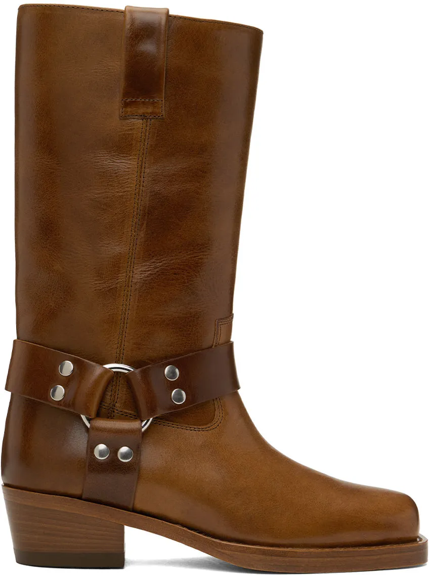 Paris Texas Brown Roxy Ankle Boots