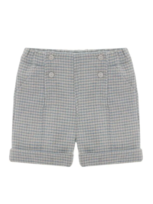 Patachou Blue Checkered Shorts