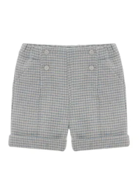 Patachou Blue Checkered Shorts