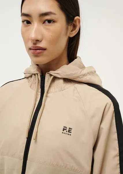 PE NATION Cropped Man Down Jacket Sesame