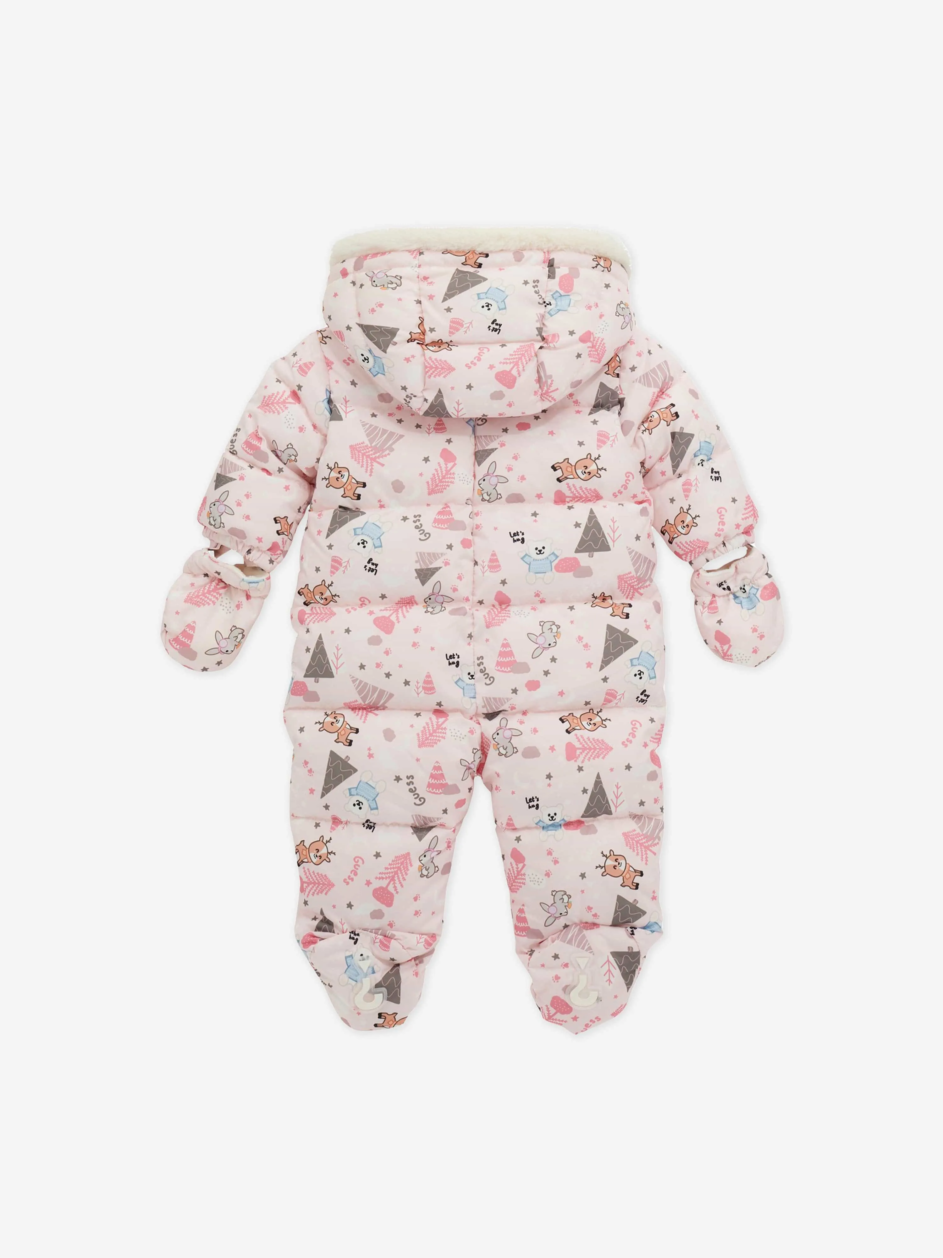 PInk Baby Girls Forest Snowsuit