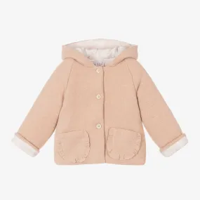 Pink Baby Girls Hooded Pram Coat