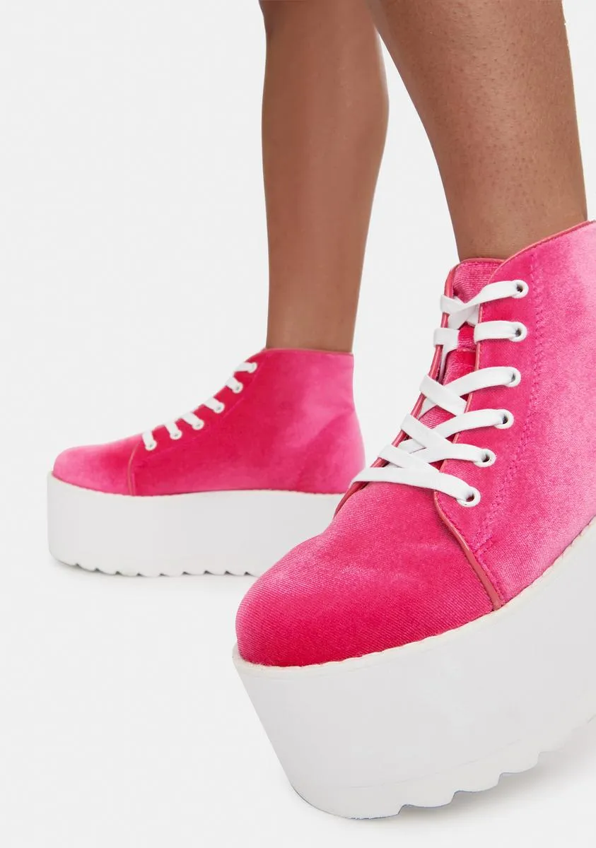 Pink Platform Sneaker - Barletta