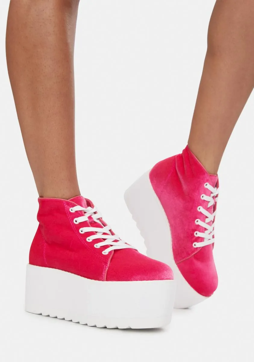 Pink Platform Sneaker - Barletta