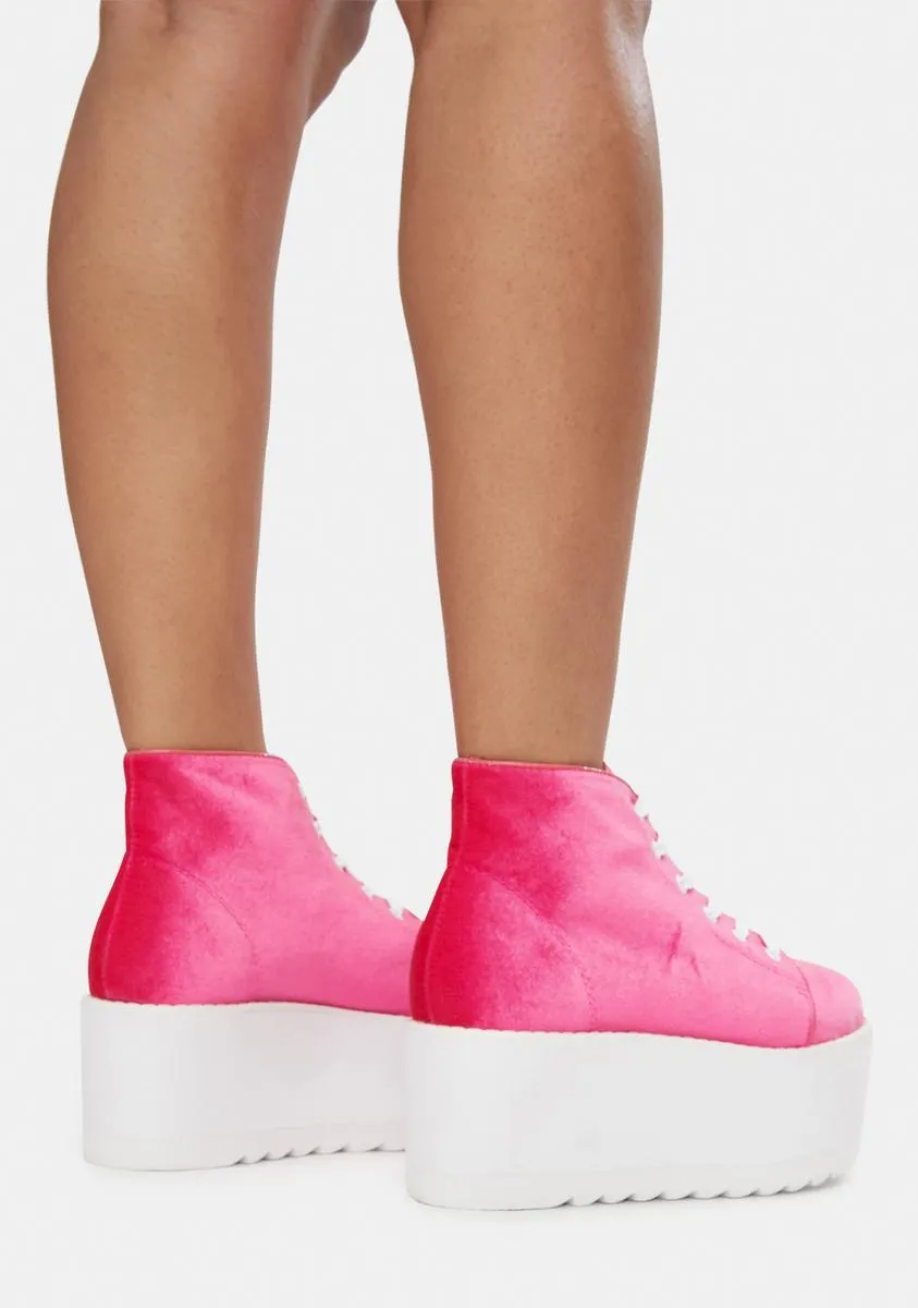 Pink Platform Sneaker - Barletta