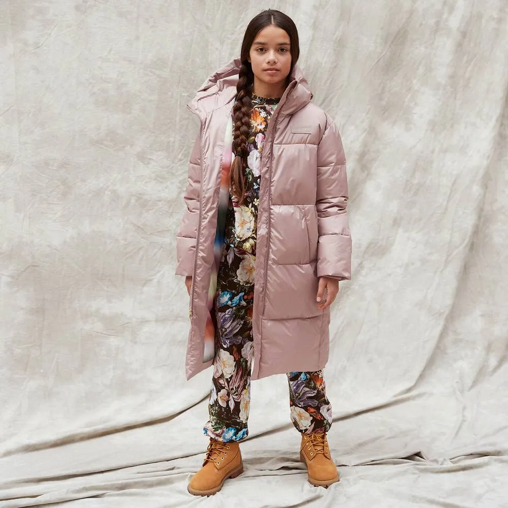 Pink Puffer Coat for Teenage Girls