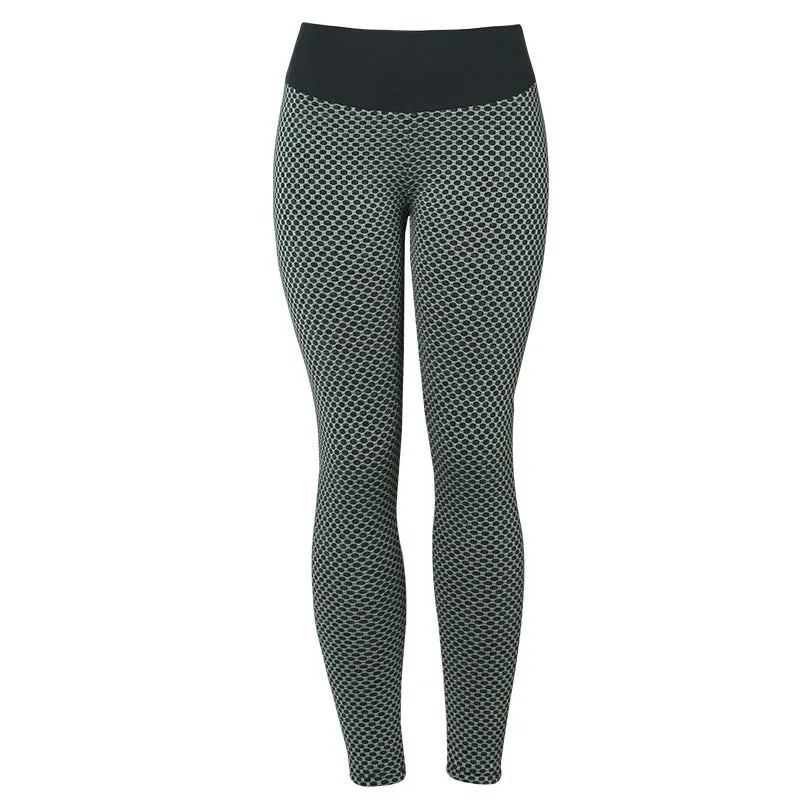 Plaid High-Waist Gym Leggings Marvis