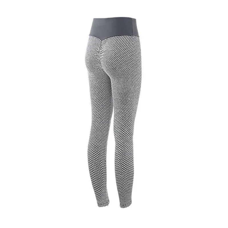 Plaid High-Waist Gym Leggings Marvis