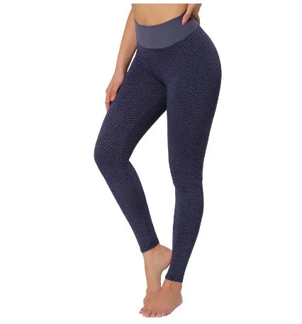 Plaid High-Waist Gym Leggings Marvis