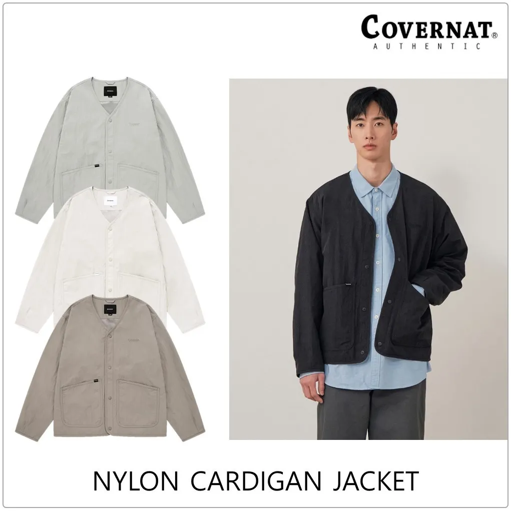 Plain Cardigans | Unisex Casual Street Style COVERNAT