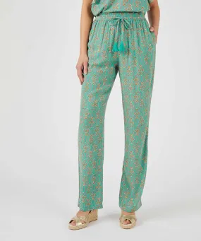 Print Crinkle Pants