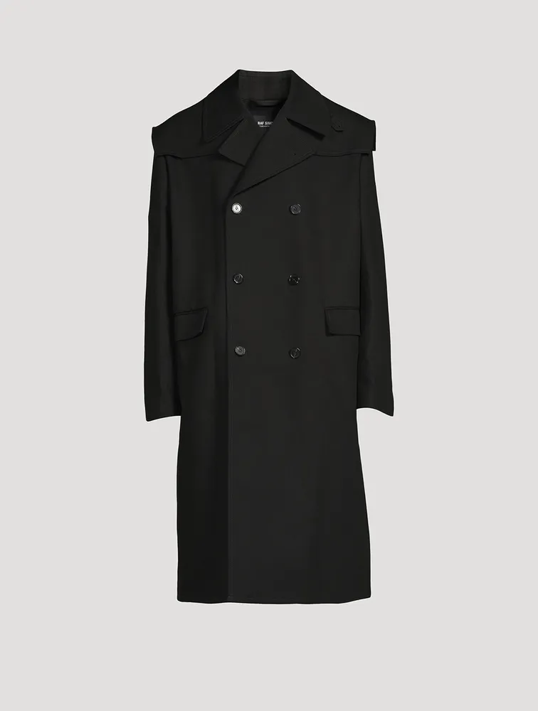 RAF SIMONS Double-Breasted Cotton Coat - Shop Now!