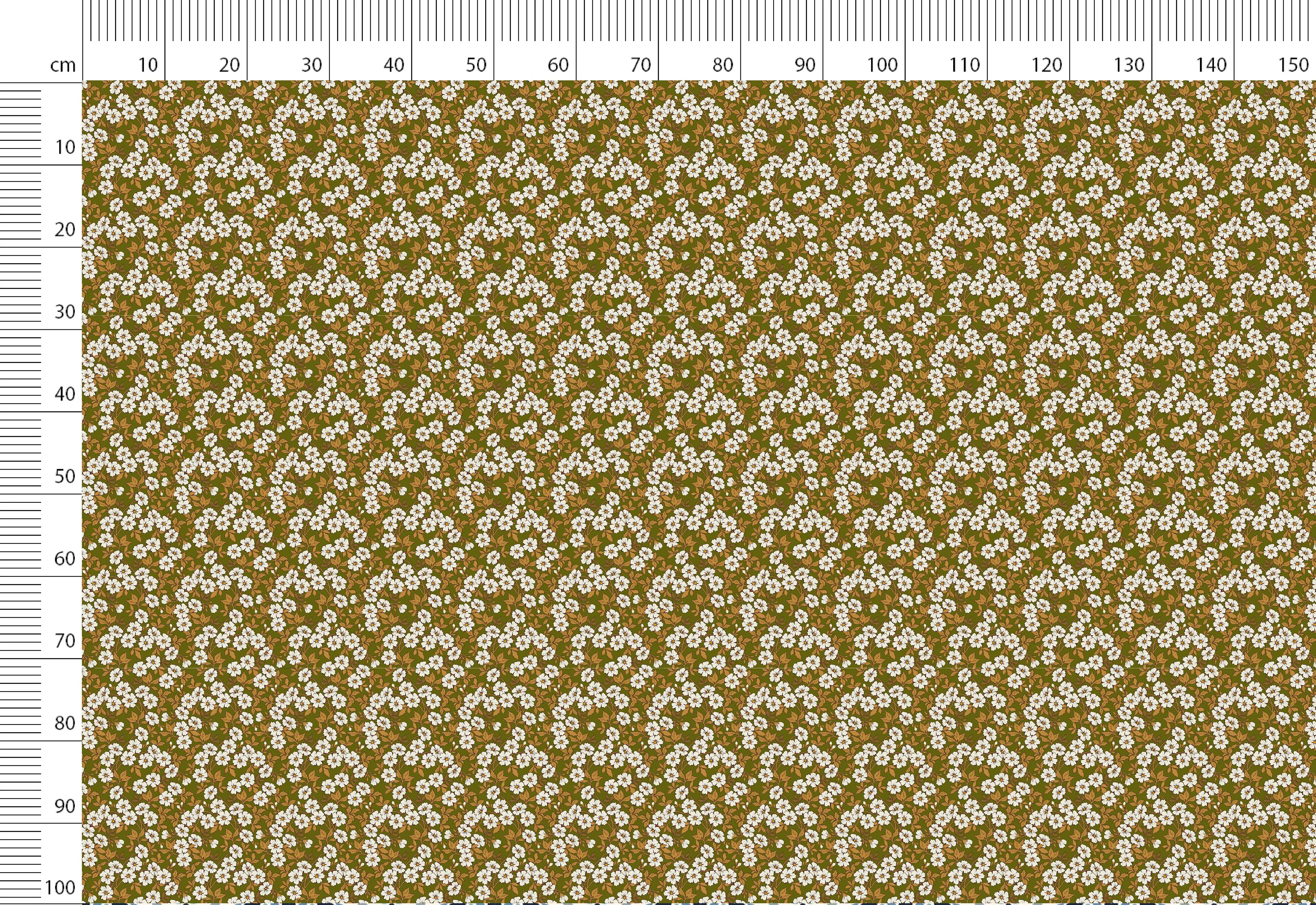 Retro Floral Linen Fabric by the Yard/Meter for Clothing, Bedding, Curtains, Pillows.