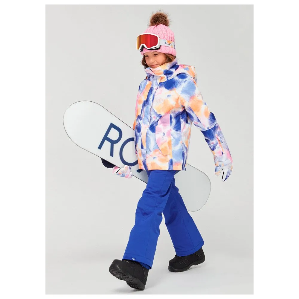 Roxy Ski Jacket - Jetty Girl Bright White Pansy