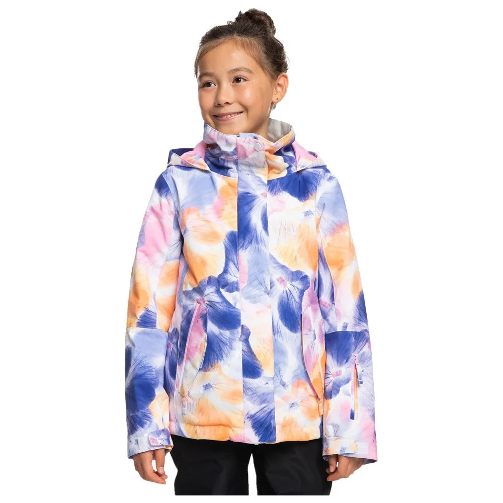 Roxy Ski Jacket - Jetty Girl Bright White Pansy