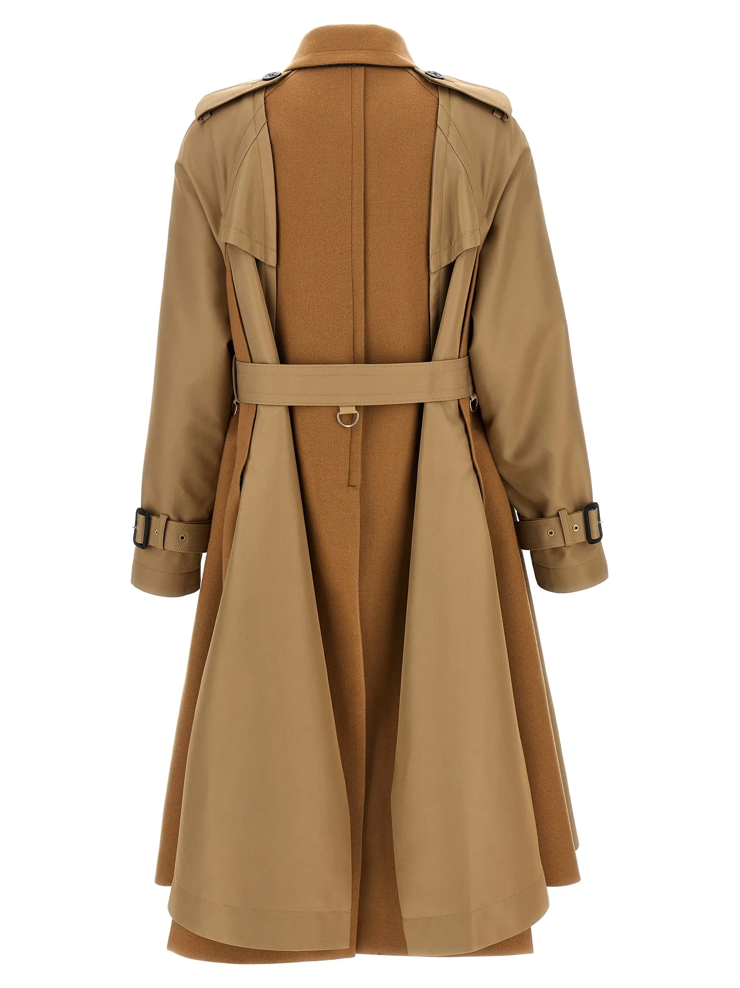 Sacai Melton Trench Coat