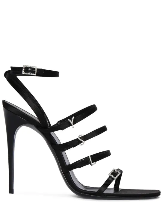 Saint Laurent 110mm Jerry Crepe Satin Sandals