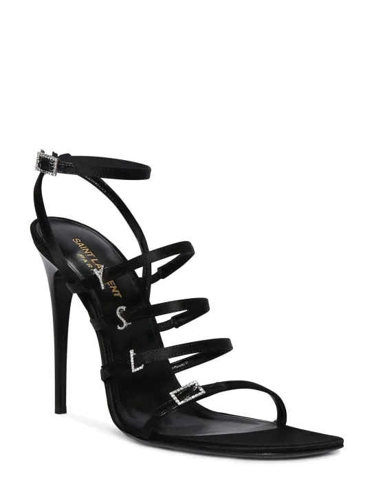 Saint Laurent 110mm Jerry Crepe Satin Sandals