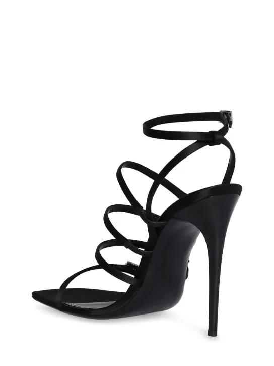 Saint Laurent 110mm Jerry Crepe Satin Sandals