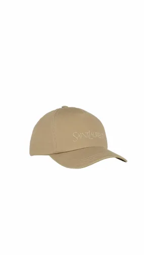 Beige Saint Laurent Cap in Gabardine