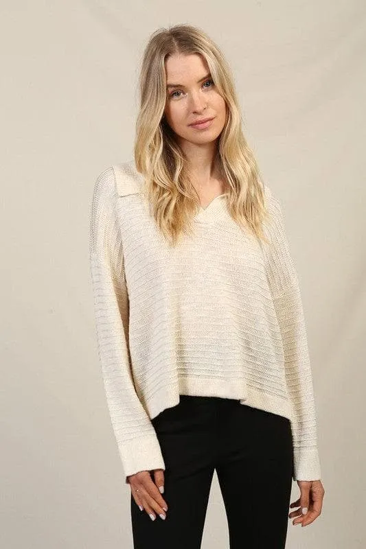 Sandra Collared Sweater Shirt