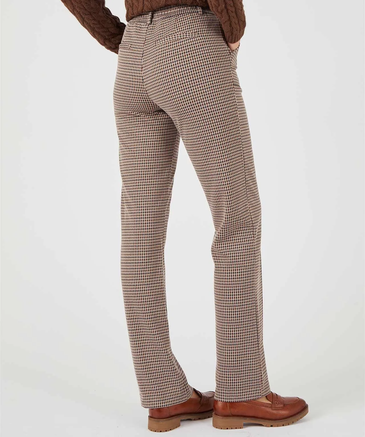 Secret Stretch Check Knit Trousers