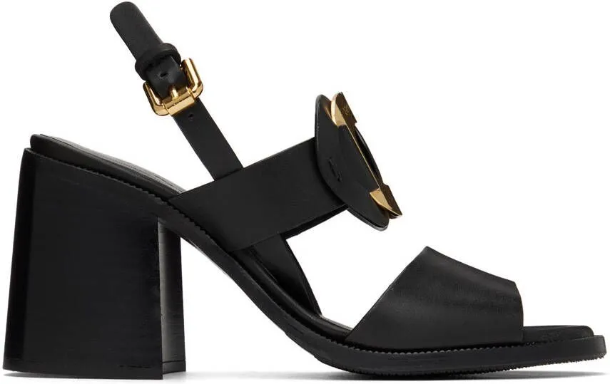 See by Chloe Black Chany Heeled Sandals