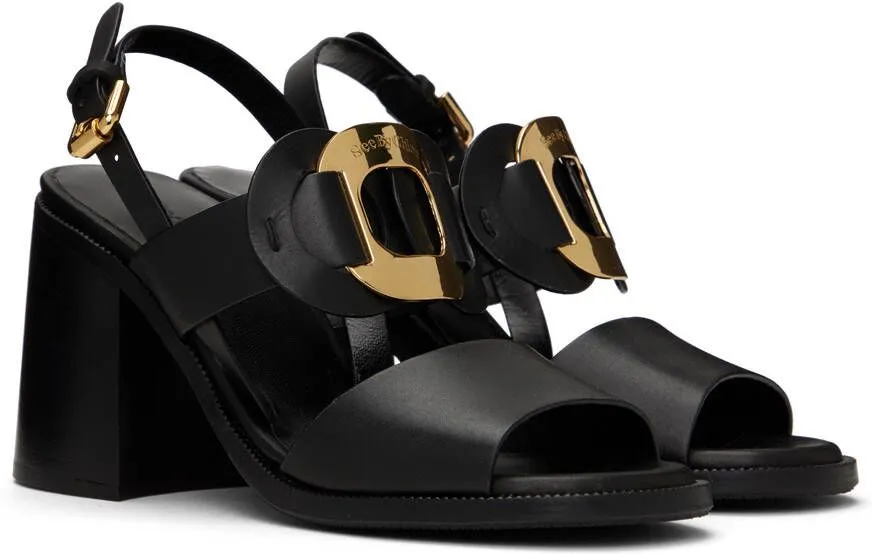 See by Chloe Black Chany Heeled Sandals