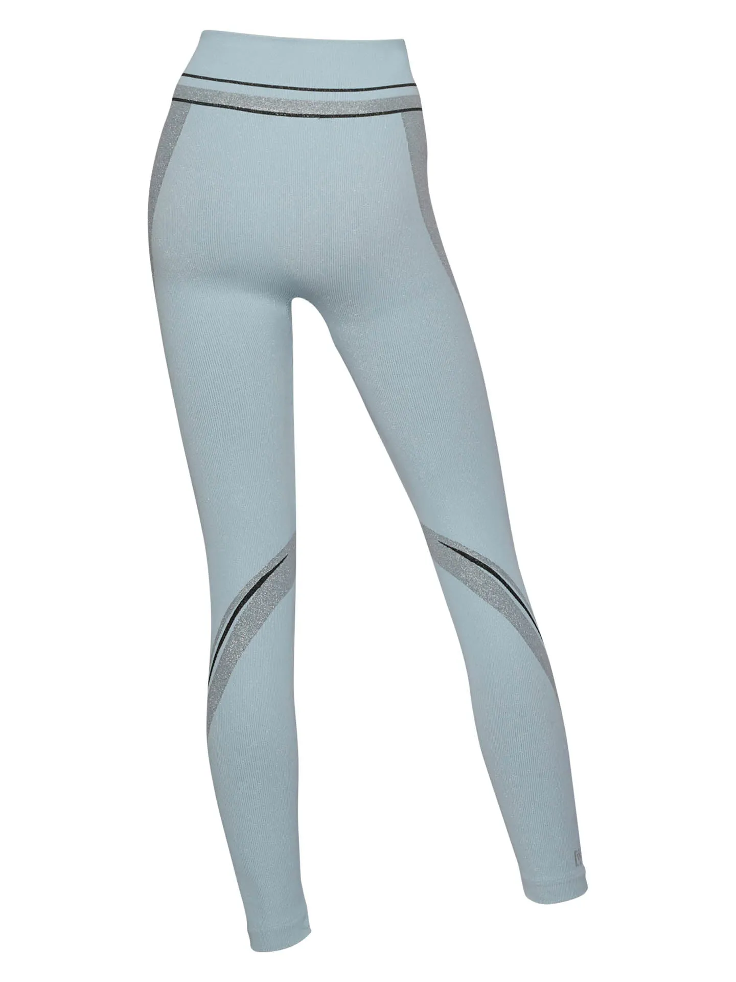 Shaping Stripes Leggings - Light Aquamarine