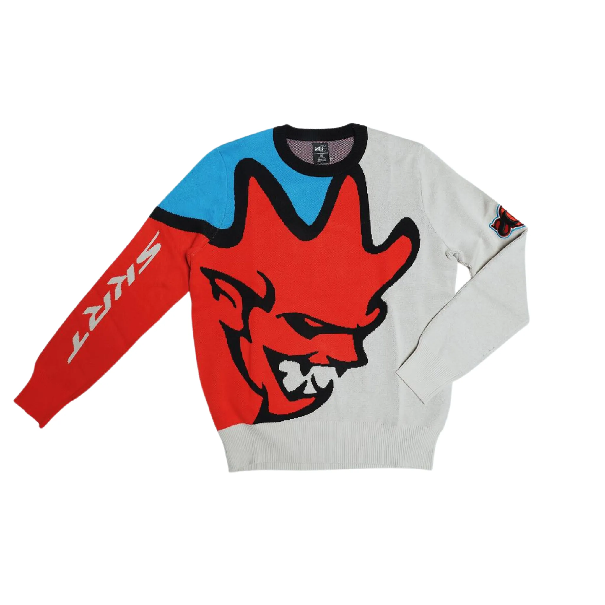 Red Sniper Gang SKRT Intarsia Sweater