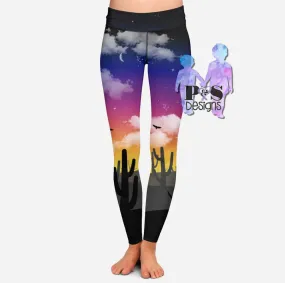 Soft Leggings for Desert Sunset