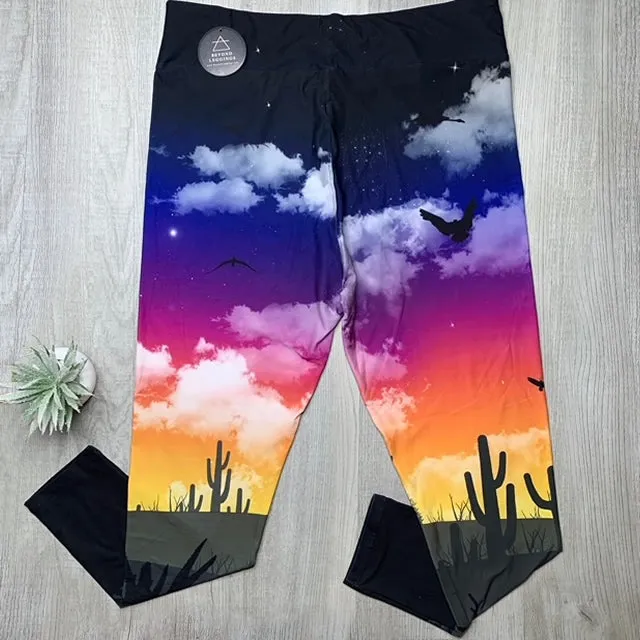 Soft Leggings for Desert Sunset