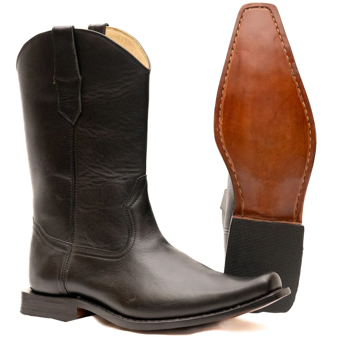 square heel cowboy boots