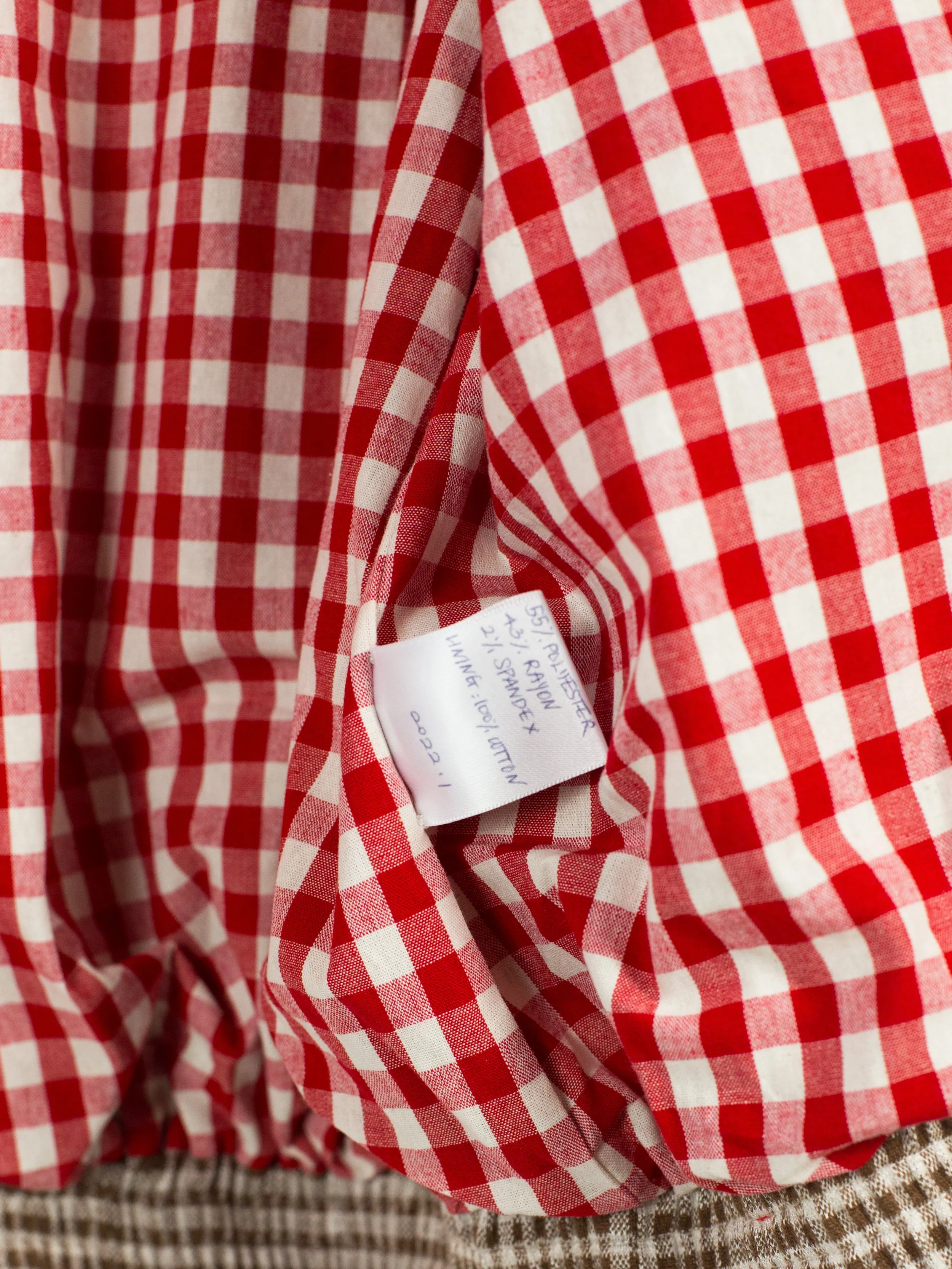 SS22 Gingham Patched Track Jacket - Second to Last